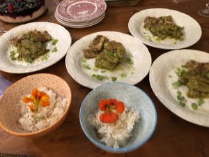 Mix rise with tofu e Tempeh   at Home Restaurant Ionontimangio in Sassari