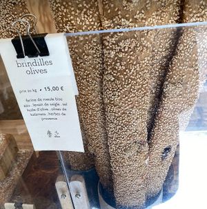 Olive bread at Elements Pain Bio in Paris