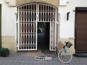 entrance to courtyard at Raw Inn in Marijampole