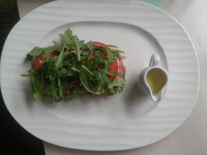 Vegetable lasagna. at Raw Inn in Marijampole