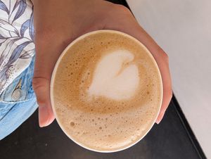 Cappuccino with soy milk at Martin Auer - Hauptplatz in Graz