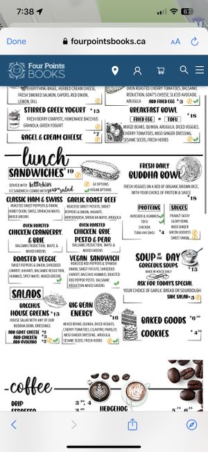   at Bacchus Books & Cafe in Golden