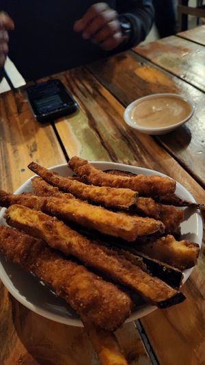 Eggplant chips at Shepparton Brewery in Shepparton
