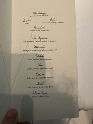 Vegan menu June 2024  at Spectrum in Amsterdam