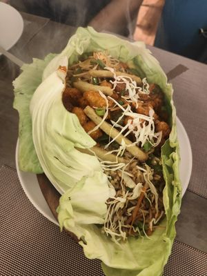 Sizzler made Vegan at Golden Spoon Vegetarian Restaurant in Abu Dhabi