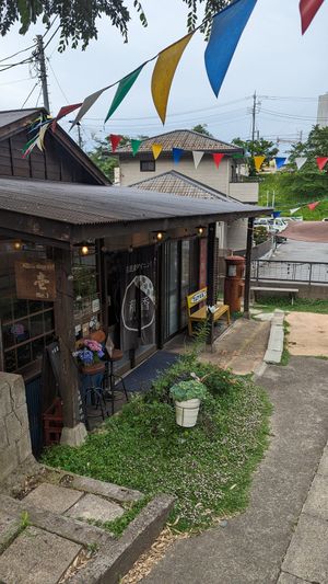 Outside the restaurant at Retro Restaurant WAKA in Narita