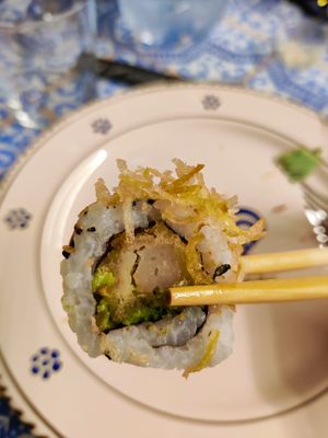 Fake shrimp sushi at ZEN in Vicenza