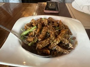 Stir fried tempeh   at Garuda in Makati