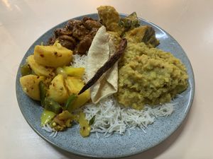 Vegan combo   at Serendib in Kingsbury