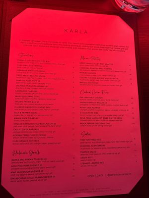 One of those places that sneakily charges you $4 for a glass of water. Got the whipped tofu.. it was alright. Got the pumpkin curry, first few bites were nice then its ALL pumpkin. at Karla in Perth