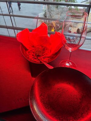 Whipped tofu on giant overly fried chip. Oh wait cassava at Karla in Perth