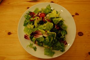 Salad at Piec Na Szewskiej in Wroclaw