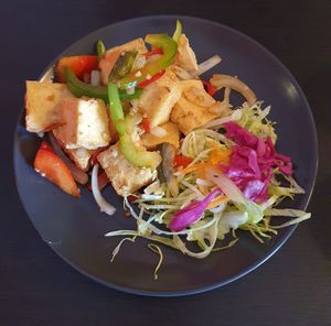 Salt n pepper tofu (ask for vegan option) the batter isn't vegan according to staff at Viet Bowl in Wilmslow