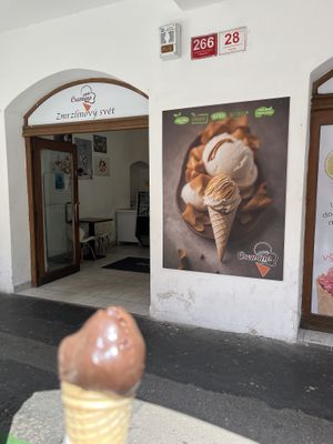   at Gelateria Cremino in Ceske Budejovice