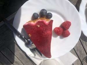 Cheesecake   at Taxinge Slottscafe in Nykvarn