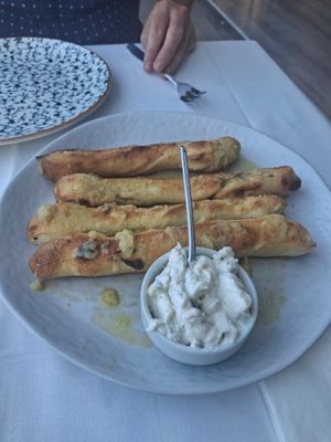 Didn't eat the tip as think it was dairy tzsatiki 🤢 at Nesaki in Crete