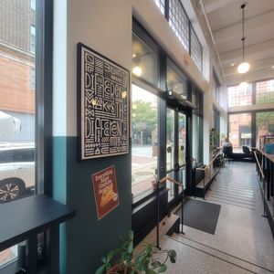 Entrance at Three Ships Coffee Roasters in Norfolk