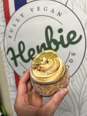Lemon meringue donutts  at Herbie Fully Vegan - Pre-Order in Invercargill