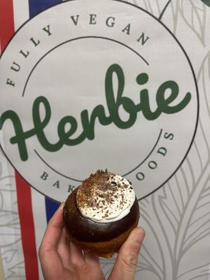 Tiramisu donut  at Herbie Fully Vegan - Pre-Order in Invercargill