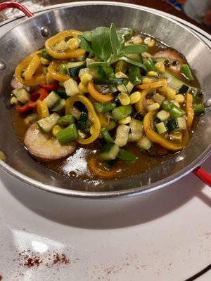 Paella  at La Luna @ La Fonda in Taos