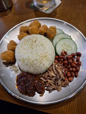 Nasi Lemak at Moginum Restobar in Kota Kinabalu