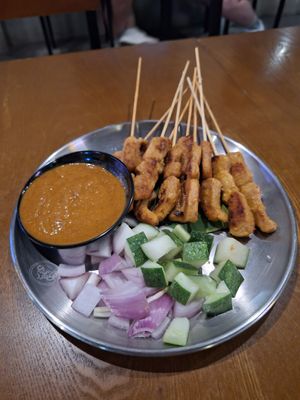 Satay skewers at Moginum Restobar in Kota Kinabalu