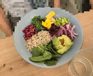 Vegan buddha bowl at Manduca in Barcelona