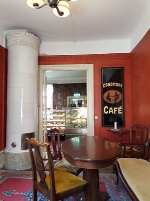 café at Kullzenska Cafeet in Kalmar