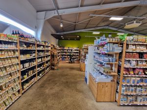 Inside shop at Vivo Naturkost in Husum
