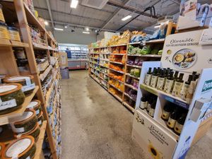Inside shop at Vivo Naturkost in Husum