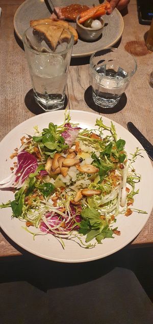 Jerusalem Artichoke salad at The Jolly Farmer in Chalfont St Peter