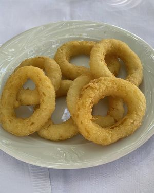 Fried Onions  at Mike's Place in Crete