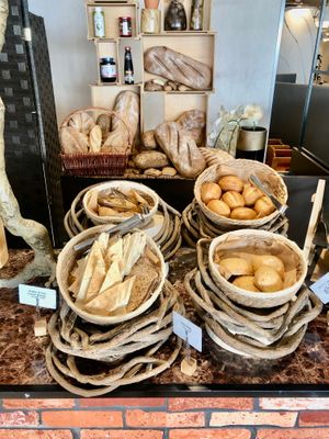 Vegan breads  at Hessa Street Kitchen in Dubai