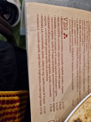 La parte veg at Da Pasquale 2.0 in Riccione