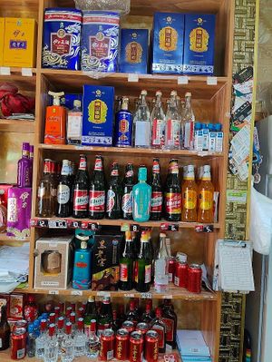 beer  at Cái Wō Wō Bèn Gōngjī Sichuan Restaurant - 财窝窝笨公鸡川菜馆 in Tekes County