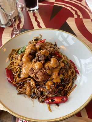 Vegan bang bang cauliflower noodles  at Lounges - Perico Lounge in Ramsgate