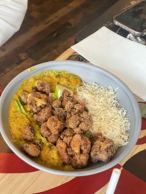 Vegan Caribbean cauliflower curry  at Lounges - Perico Lounge in Ramsgate