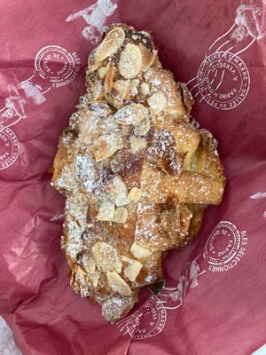 🥐 almond croissant at La Mauvaise Herbe in Paris
