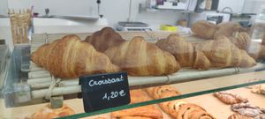 Croissant at La Mauvaise Herbe in Paris
