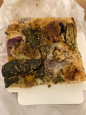 The best focaccia I’ve ever eaten in my entire life  at La Mauvaise Herbe in Paris