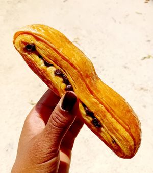 Pain suisse at La Mauvaise Herbe in Paris