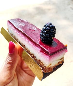 Cheesecake at La Mauvaise Herbe in Paris