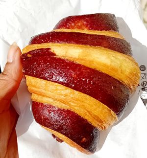 Croissant praliné at La Mauvaise Herbe in Paris