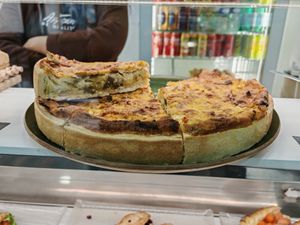 Lorraine quich at La Mauvaise Herbe in Paris