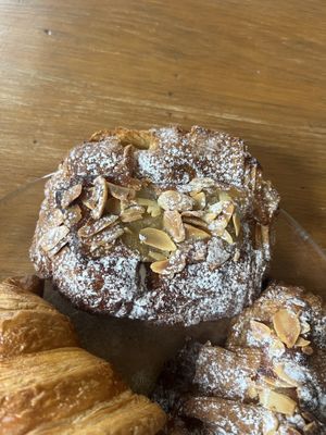 Pain au chocolat aux amandes  at La Mauvaise Herbe in Paris