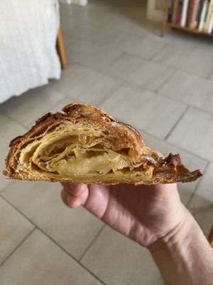 Croissant aux amandes  at La Mauvaise Herbe in Paris