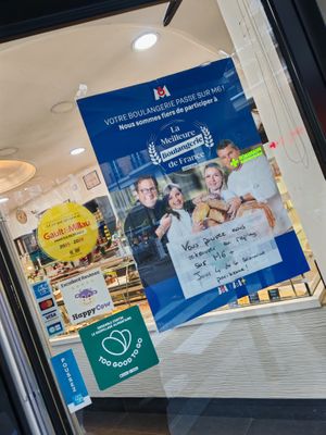 Door with HC stickers ! at La Mauvaise Herbe in Paris