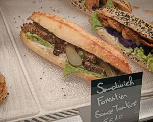 Sandwich at La Mauvaise Herbe in Paris