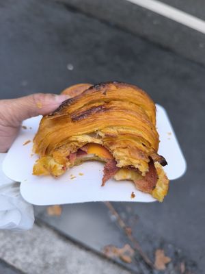 Croissant salé vraiment très bon 😋 at La Mauvaise Herbe in Paris