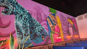 Mural at Cinco de Mayo in Palm Coast